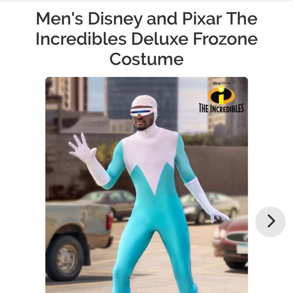 Frozone costume men’s L Halloween